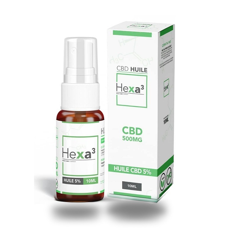 Huile CBD - MCT 5% 10ml Spray Hexa3 - Hexacube