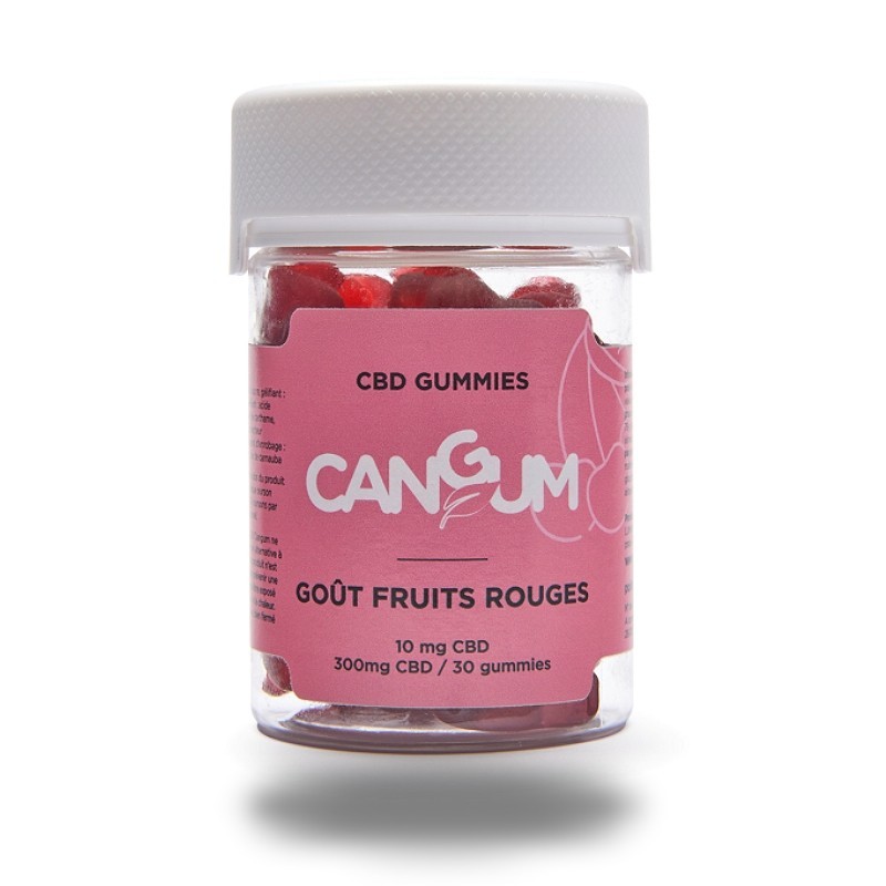 Gummies au CBD 10 mg - Fruits rouges - 30 bonbons Cangum